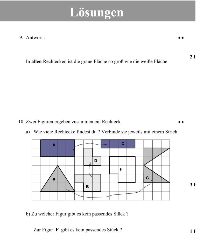 Bungsblatt Zu Geometrie