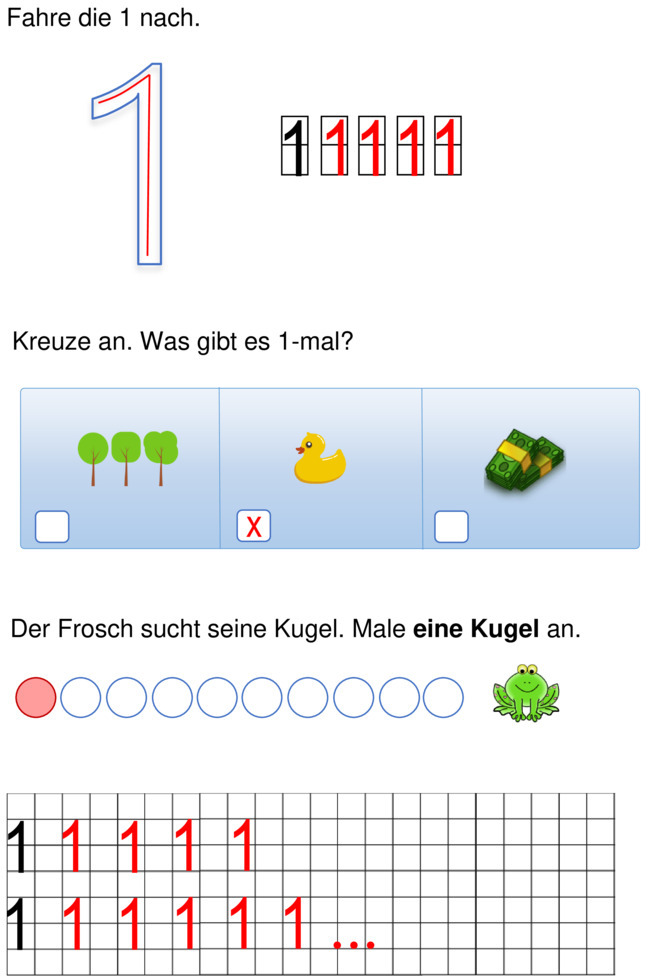 Zahlen schreiben lernen Kostenlose Übungsblätter