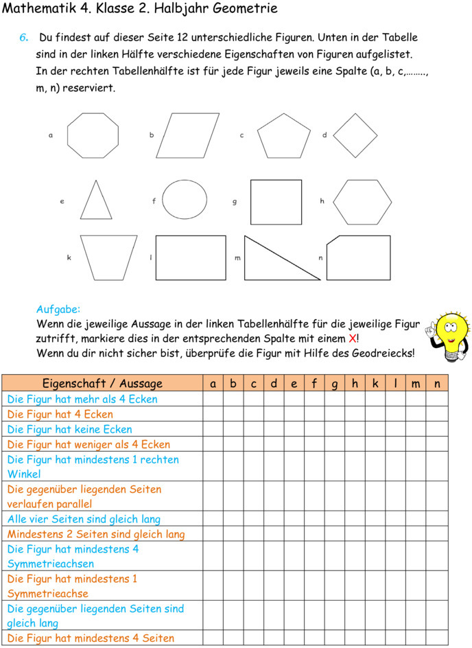 Übungsblatt Zu Geometrie